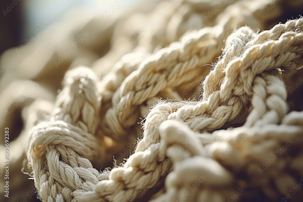 Poster a tight bundle of rope, suitable for various uses from camping to crafting