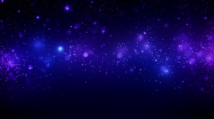 Obraz premium Fond texturé, paysage, effet galaxie, univers, cosmos. Couleurs bleu violet et noir, aurore boréale. Effet texture étoilé, brillant et flou. Conception et création graphique, bannière. 