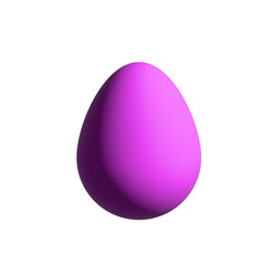 Easter Egg Isolate. 3d realistic Easter egg set. Colorful eggs icon