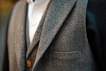 A close-up shot of a businessman in a suit and tie, ideal for corporate or professional settings