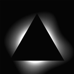 Fototapeta premium Triangle illuminate light frame