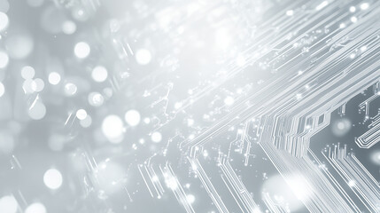 Obraz premium astarte.ai: Futuristic Digital Circuit Board - Abstract Technology Background