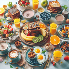 breakfast on the table