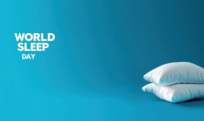 A classic on a soft pillow, symbolizing World Sleep Day and healthy sleep habits. Minimalist composition promoting relaxation, bedtime routines, and mental wellness. Perfect for sleep hygiene awarenes