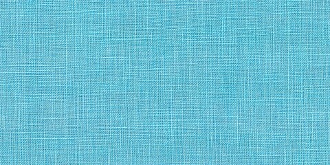  Light blue linen woven fabric texture background, top view. 