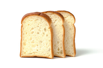 3枚重なって置かれた山型パン