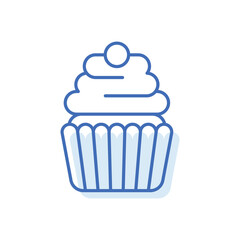Cupcake  Vector icon