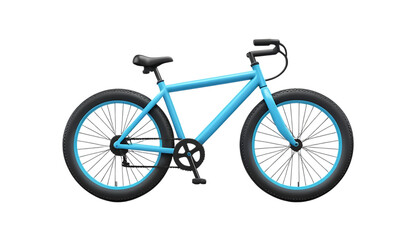 Fototapeta premium bicycle on white background
