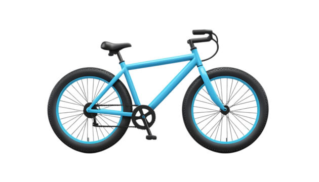 bicycle on white background