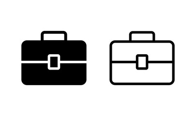 Briefcase icon logo design. suitcase sign and symbol. luggage symbol.