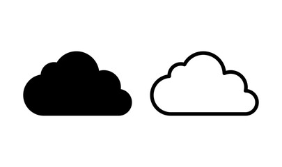 Cloud icon logo design. cloud sign and symbol