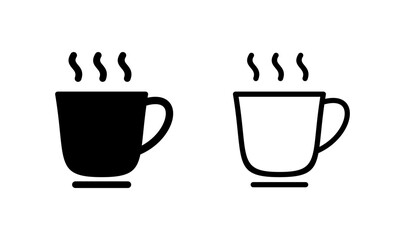 coffee cup icon logo design. cup a coffee sign and symbol
