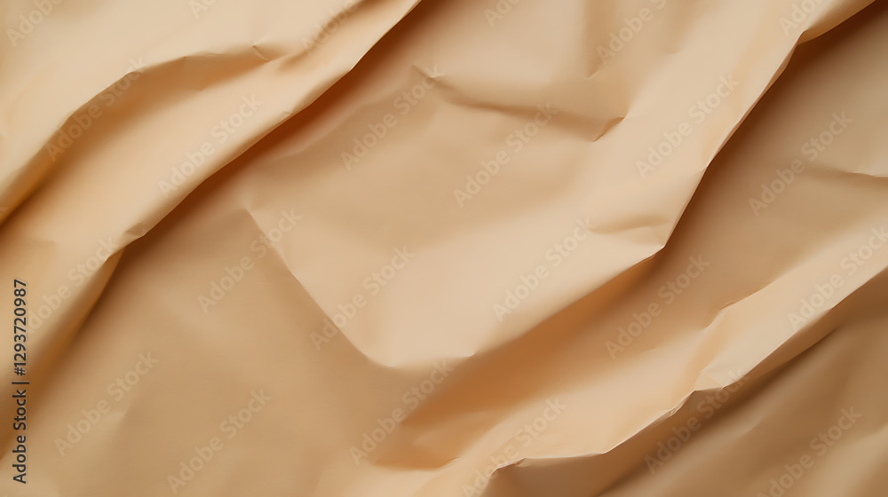 Aufkleber abstract waves of beige fabric create a sense of flowing movement. the texture is smooth with soft f