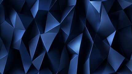 Obraz premium Seamless Deep Blue Metallic Surface with Glowing Neon Geometric Patterns.