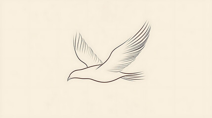 Obraz premium A bird is flying in the sky