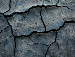 Cracked Dry Lakebed with Drought-Resistant Synthetic Rubber, Environmental Impact