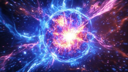 Obraz premium Cosmic Singularity Explosion