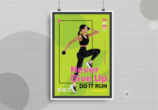 Sports Event Poster Layout Design