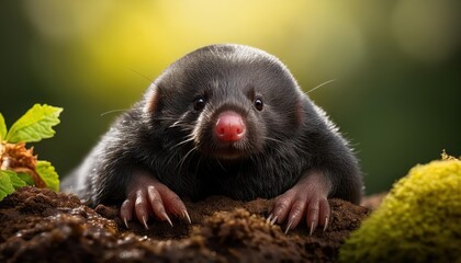 Mole Hill in Blossom A Vivid Carpet of Pink Blooms Against a Backdrop of Majestic Greenery, Evoking Tranquility and Serenity in a Secluded Forest Glade