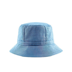 General Fashion , Remove Background ,Stylish Blue Bucket Hat for Summer Fashion