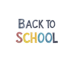 Fototapeta premium Colorful Back to School Chalkboard Design Text Graphic Illustration September Education Art Fun Kids