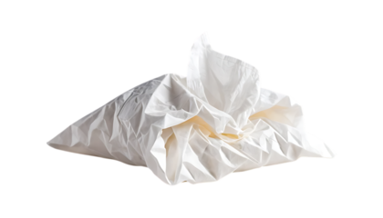 crumpled paper isolated on white