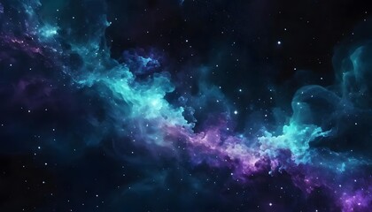 vibrant colorful cosmic nebula with glowing stars, wonders of universe & space exploration. astronomy, galaxy mysteries of outer cosmology