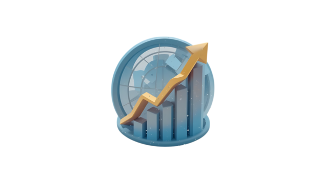 Data Graph icon 3D