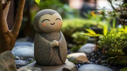 The smile of the Zen novice monk