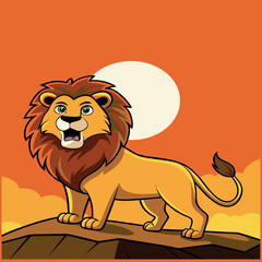 design illustration art vector icon cartoon lion