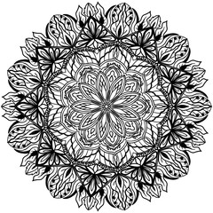 Mandalas Line Drawings for Coloring