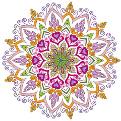 Colorful and elegant mandalas