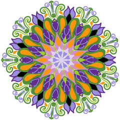 Colorful and elegant mandalas