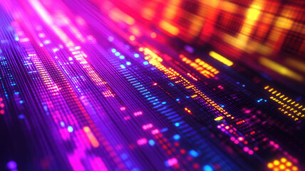 Digital data background. Abstract 3D art can be used in the description of network abilities, technological processes, digital storages, science, education, etc.