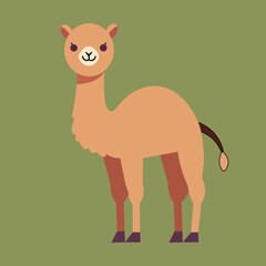 Vector illustration of camel animal