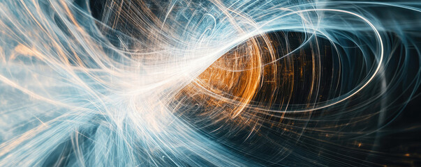 Modern abstract digital backdrop capturing the whirlwind of technology and creativity. Perfect for visual projects related to contemporary digital technology and innovation