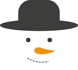 Christmas Snowman Illustration