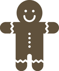 Gingerbread man cookie illustration