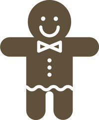Gingerbread man cookie illustration