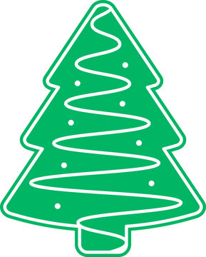 Christmas tree vector illustration