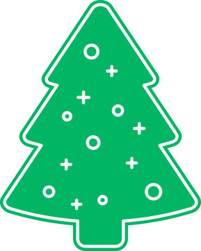 Christmas tree vector illustration