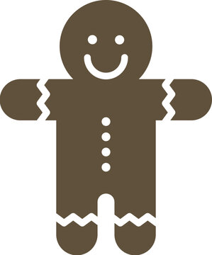 Gingerbread man cookie illustration