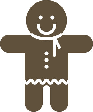 Gingerbread man cookie illustration