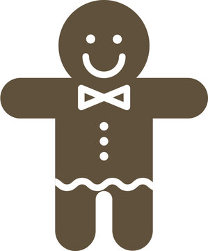 Gingerbread man cookie illustration
