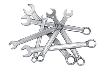 A pile of wrench tools cut out png mage