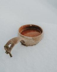 Lapland in the snow 
Beautiful landscape snow