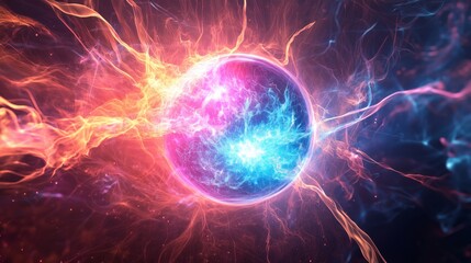 Obraz premium Energy singularity explosion