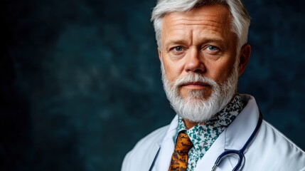Doctor headshot, confident and friendly expression, high-quality studio portrait, sharp lighting