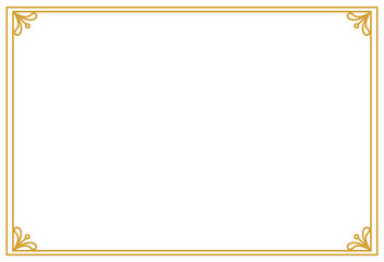 Elegant Gold Certificate Border Frame Template