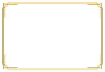 Elegant Gold Certificate Border Frame Template